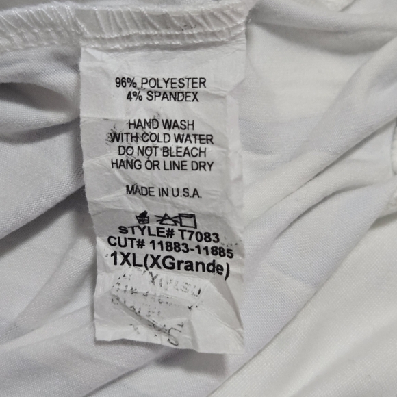 BACON LETTUCE TOMATO CREW TUNIC TOP, IVORY W/COLORFUL LETTERS, SIZE LARGE, NWT - Picture 7 of 7